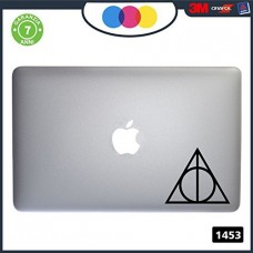 Adesivo - HARRY POTTER- I DONI DELLA MORTE- Deathly Hallows - PER TUTTI I MODELLI DI Mac Book Apple -ADESIVO ADATTO A OGNI TIPO DI COMPUTER