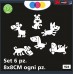 ADESIVO PER AUTO - CANI CARTOON - STICKERS - cani, adesivi cani, STICKERS auto - accessori, stickers, decal Cod 924 (BIANCO)