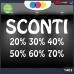 Vetrofanie - SCONTI - 20%-30%-40%-50%-60%-70% (BIANCO) ADESIVI VETRINE NEGOZI - Vetrine negozi per saldi, stickers, adesivi Cod.1403 Vetrofanie - SCONTI - 20%-30%-40%-50%-60%-70% (BIANCO) ADESIVI VETRINE NEGOZI - Vetrine negozi per saldi, stickers, adesivi Cod.1403