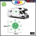 2 Adesivi per Camper - Rosa dei Venti - 57 X 57 CENTIMETRI - adesivi per camper - caravan roulotte - accessori camper, stickers, decal - PER CAMPER, FURGONI E VAN - - Cod. 1438 (VERDE) 2 Adesivi per Camper - Rosa dei Venti - 57 X 57 CENTIMETRI - adesivi per camper - caravan roulotte - accessori camper, stickers, decal - PER CAMPER, FURGONI E VAN - - Cod. 1438 (VERDE)