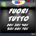 Vetrofanie - FUORI TUTTO - 20%-30%-40%-50%-60%-70% (BIANCO) ADESIVI VETRINE NEGOZI - Vetrine negozi per saldi, stickers, adesivi Cod.1413 Vetrofanie - FUORI TUTTO - 20%-30%-40%-50%-60%-70% (BIANCO) ADESIVI VETRINE NEGOZI - Vetrine negozi per saldi, stickers, adesivi Cod.1413
