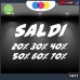 Vetrofanie - SALDI - 20%-30%-40%-50%-60%-70% (BIANCO) ADESIVI VETRINE NEGOZI - Vetrine negozi per saldi, stickers, adesivi Cod.1411 Vetrofanie - SALDI - 20%-30%-40%-50%-60%-70% (BIANCO) ADESIVI VETRINE NEGOZI - Vetrine negozi per saldi, stickers, adesivi Cod.1411