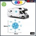 2 Adesivi per Camper - Rosa dei Venti - 57 X 57 CENTIMETRI - adesivi per camper - caravan roulotte - accessori camper, stickers, decal - PER CAMPER, FURGONI E VAN - - Cod. 1438 (CELESTE) 2 Adesivi per Camper - Rosa dei Venti - 57 X 57 CENTIMETRI - adesivi per camper - caravan roulotte - accessori camper, stickers, decal - PER CAMPER, FURGONI E VAN - - Cod. 1438 (CELESTE)
