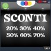 Vetrofanie - SCONTI - 20%-30%-40%-50%-60%-70% (BIANCO) ADESIVI VETRINE NEGOZI - Vetrine negozi per saldi, stickers, adesivi Cod.1397 Vetrofanie - SCONTI - 20%-30%-40%-50%-60%-70% (BIANCO) ADESIVI VETRINE NEGOZI - Vetrine negozi per saldi, stickers, adesivi Cod.1397