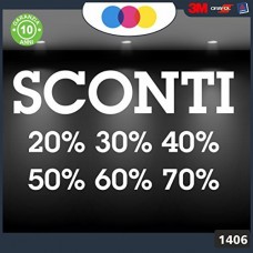 Vetrofanie - SCONTI - 20%-30%-40%-50%-60%-70% (BIANCO) ADESIVI VETRINE NEGOZI - Vetrine negozi per saldi, stickers, adesivi Cod.1406 Vetrofanie - SCONTI - 20%-30%-40%-50%-60%-70% (BIANCO) ADESIVI VETRINE NEGOZI - Vetrine negozi per saldi, stickers, adesivi Cod.1406