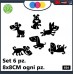 ADESIVO PER AUTO - CANI CSRTOON - STICKERS - cani, adesivi cani, STICKERS auto - accessori, stickers, decal Cod 924 (NERO)
