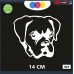 ADESIVO PER AUTO - CANE CUCCIOLO BOXER- LOVE DOGS - STICKERS - cani, adesivi cani, STICKERS auto - accessori, stickers, decal Cod 927 (BIANCO)