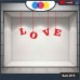 Vetrofania San Valentino - Cuori adesivi - rosso - Vetrine per negozi - love, san valentino, stickers, adesivi