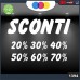 Vetrofanie - SCONTI - 20%-30%-40%-50%-60%-70% (BIANCO) ADESIVI VETRINE NEGOZI - Vetrine negozi per saldi, stickers, adesivi Cod.1394 Vetrofanie - SCONTI - 20%-30%-40%-50%-60%-70% (BIANCO) ADESIVI VETRINE NEGOZI - Vetrine negozi per saldi, stickers, adesivi Cod.1394