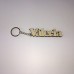Portachiave in legno con gancio in metallo - personalizzato con nome (Valeria)