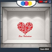 Vetrofania San Valentino - Cuori adesivi - Dimensioni 80X55 cm - rosso - Vetrine per negozi - love, san valentino, stickers, adesivi Vetrofania San Valentino - Cuori adesivi - Dimensioni 80X55 cm - rosso - Vetrine per negozi - love, san valentino, stickers, adesivi