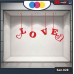 Vetrofania San Valentino - Cuori adesivi - rosso - Vetrine per negozi - love, san valentino, stickers, adesivi