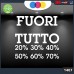 Vetrofanie -FUORI TUTTO - 20%-30%-40%-50%-60%-70% (BIANCO) ADESIVI VETRINE NEGOZI - Vetrine negozi per saldi, stickers, adesivi Cod.1407 Vetrofanie -FUORI TUTTO - 20%-30%-40%-50%-60%-70% (BIANCO) ADESIVI VETRINE NEGOZI - Vetrine negozi per saldi, stickers, adesivi Cod.1407