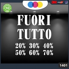 Vetrofanie -FUORI TUTTO - 20%-30%-40%-50%-60%-70% (BIANCO) ADESIVI VETRINE NEGOZI - Vetrine negozi per saldi, stickers, adesivi Cod.1401 Vetrofanie -FUORI TUTTO - 20%-30%-40%-50%-60%-70% (BIANCO) ADESIVI VETRINE NEGOZI - Vetrine negozi per saldi, stickers, adesivi Cod.1401