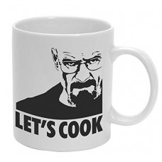 Breaking Bad - Tazza in ceramica, 1 pezzo, "Heisenberg - LET'S COOK" per appassionati della serie TV Breaking Bad - Tazza in ceramica, 1 pezzo, "Heisenberg - LET'S COOK" per appassionati della serie TV